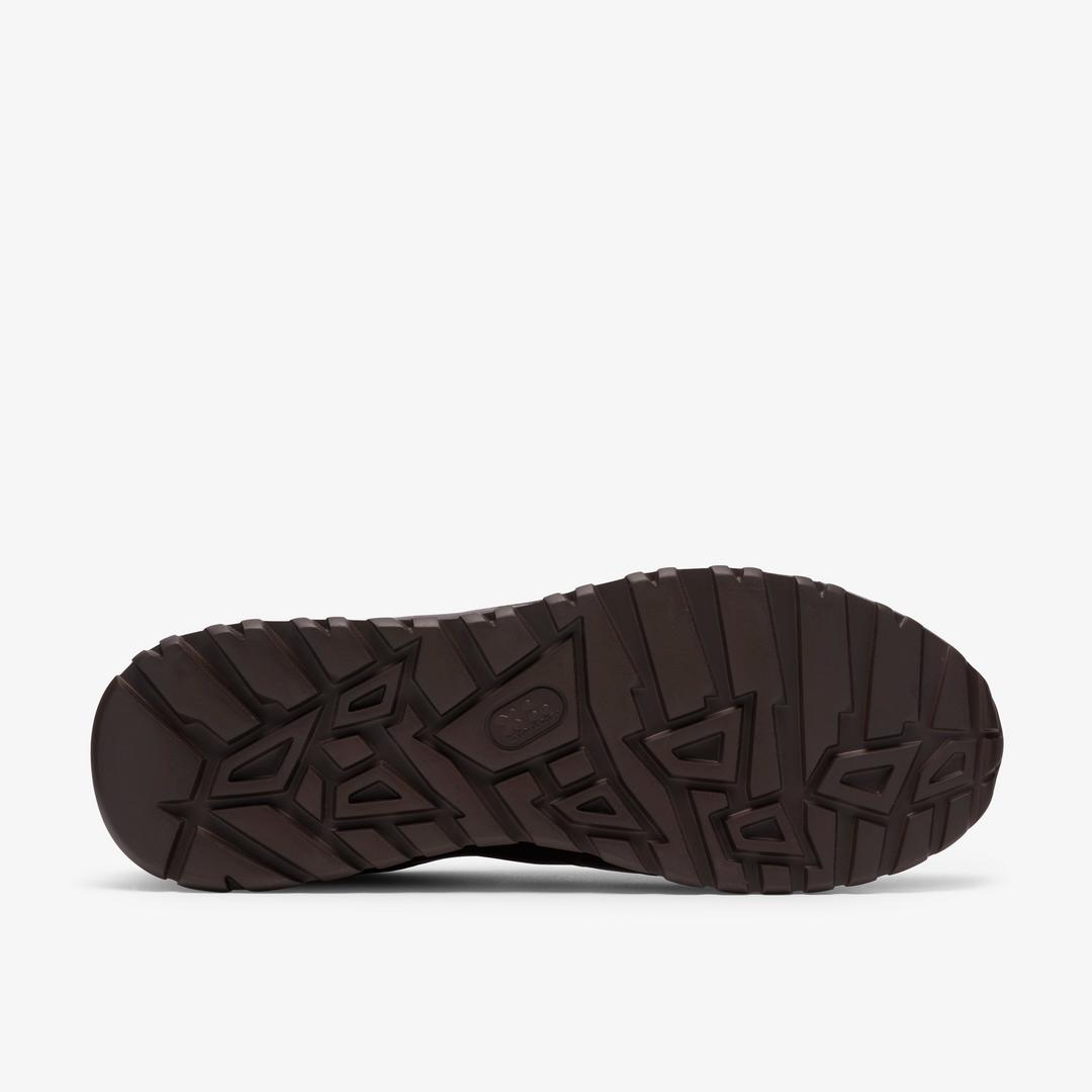 Mens Radwell Tie Brown Leather Sneakers - Image 4