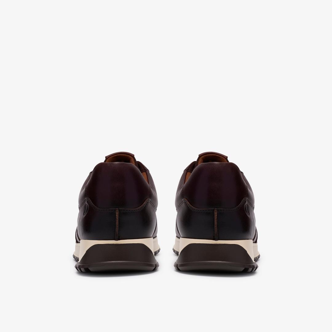 Mens Radwell Tie Brown Leather Sneakers - Image 6