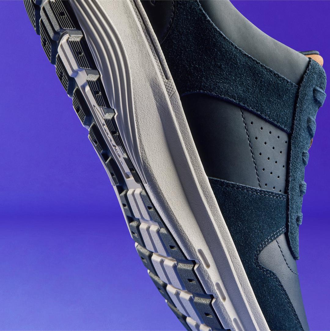 Mens Motion Trek Go Navy Sneakers - Image 11