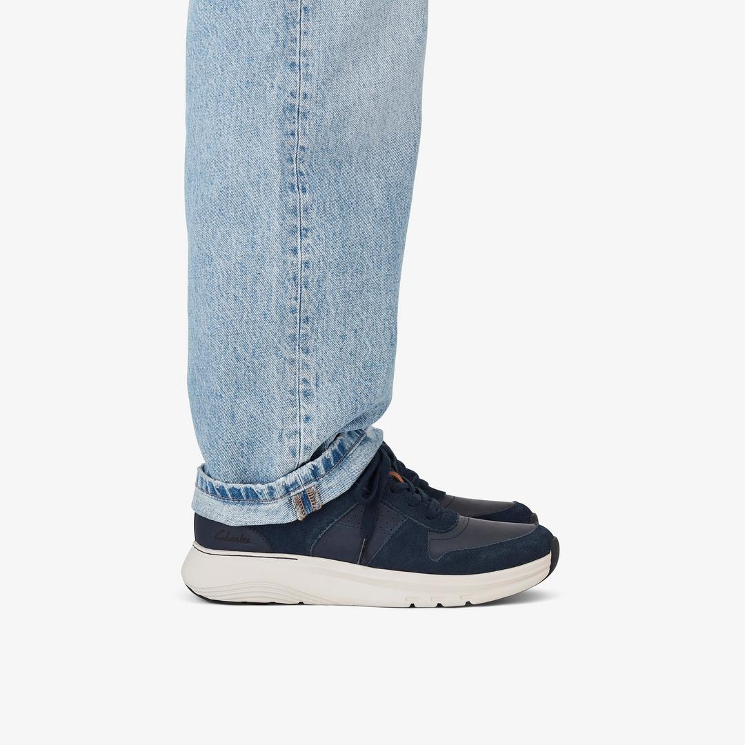 Mens Motion Trek Go Navy Sneakers - Image 2