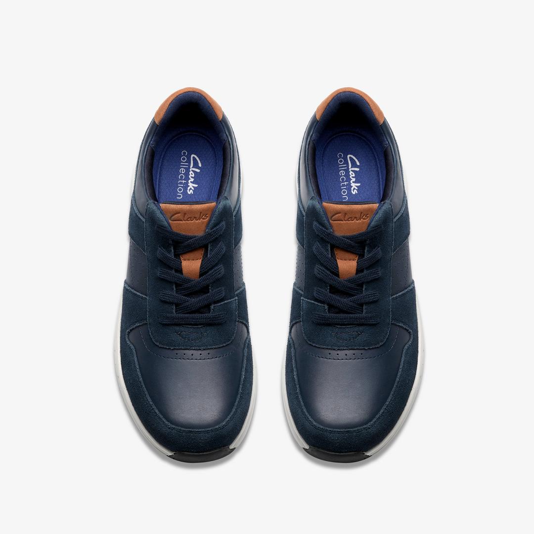 Mens Motion Trek Go Navy Sneakers - Image 8