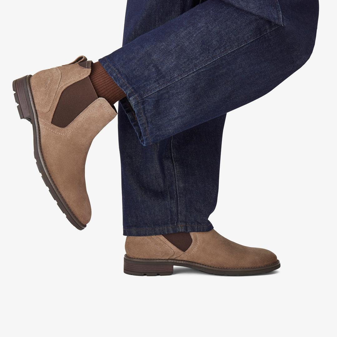 Mens Emmet Easy Stone Suede Ankle Boots - Image 2