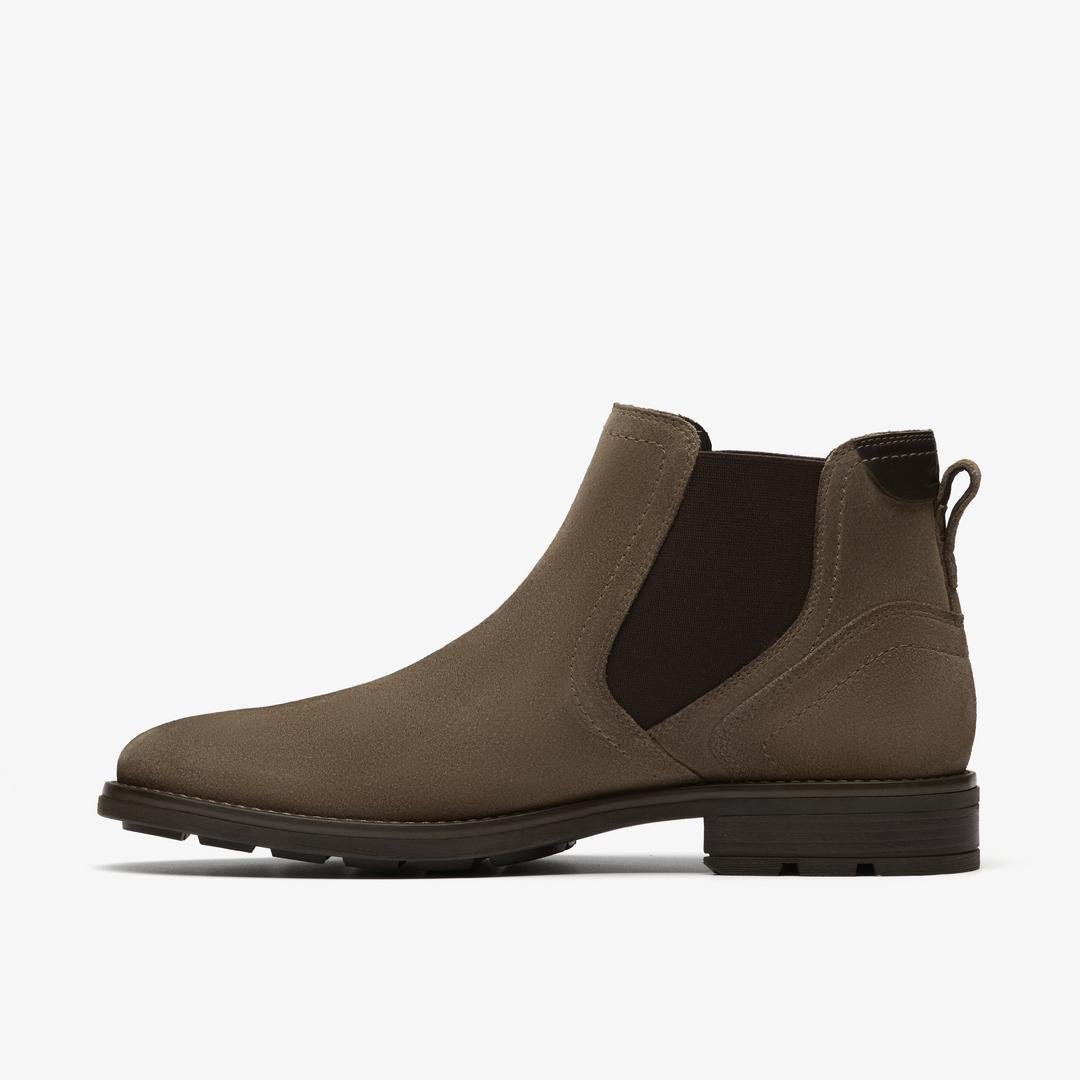 Mens Emmet Easy Stone Suede Ankle Boots - Image 3