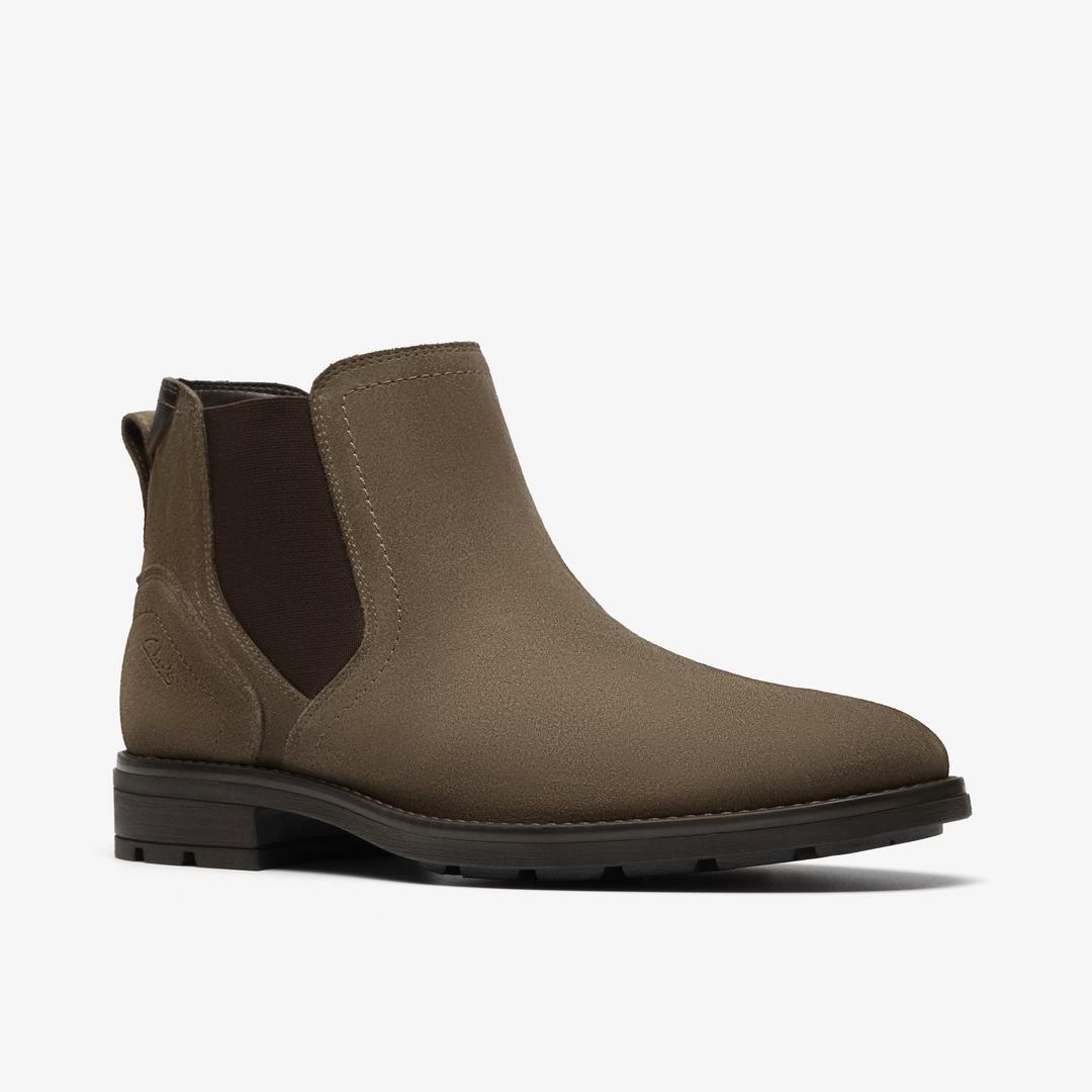 Mens Emmet Easy Stone Suede Ankle Boots - Image 5