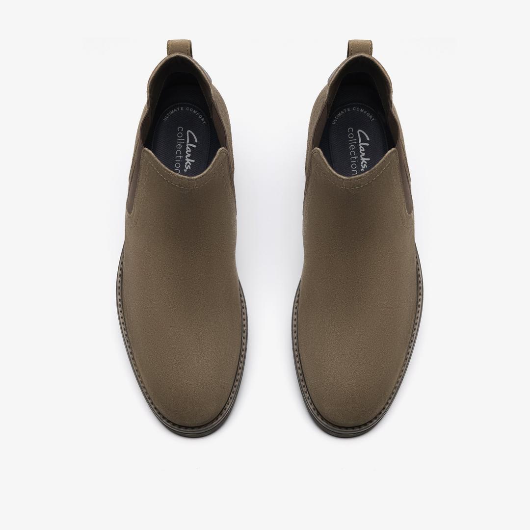 Mens Emmet Easy Stone Suede Ankle Boots - Image 7