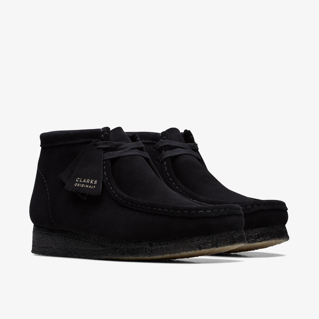 Men's Wallabee? Boot Black Suede Boots - Image 4