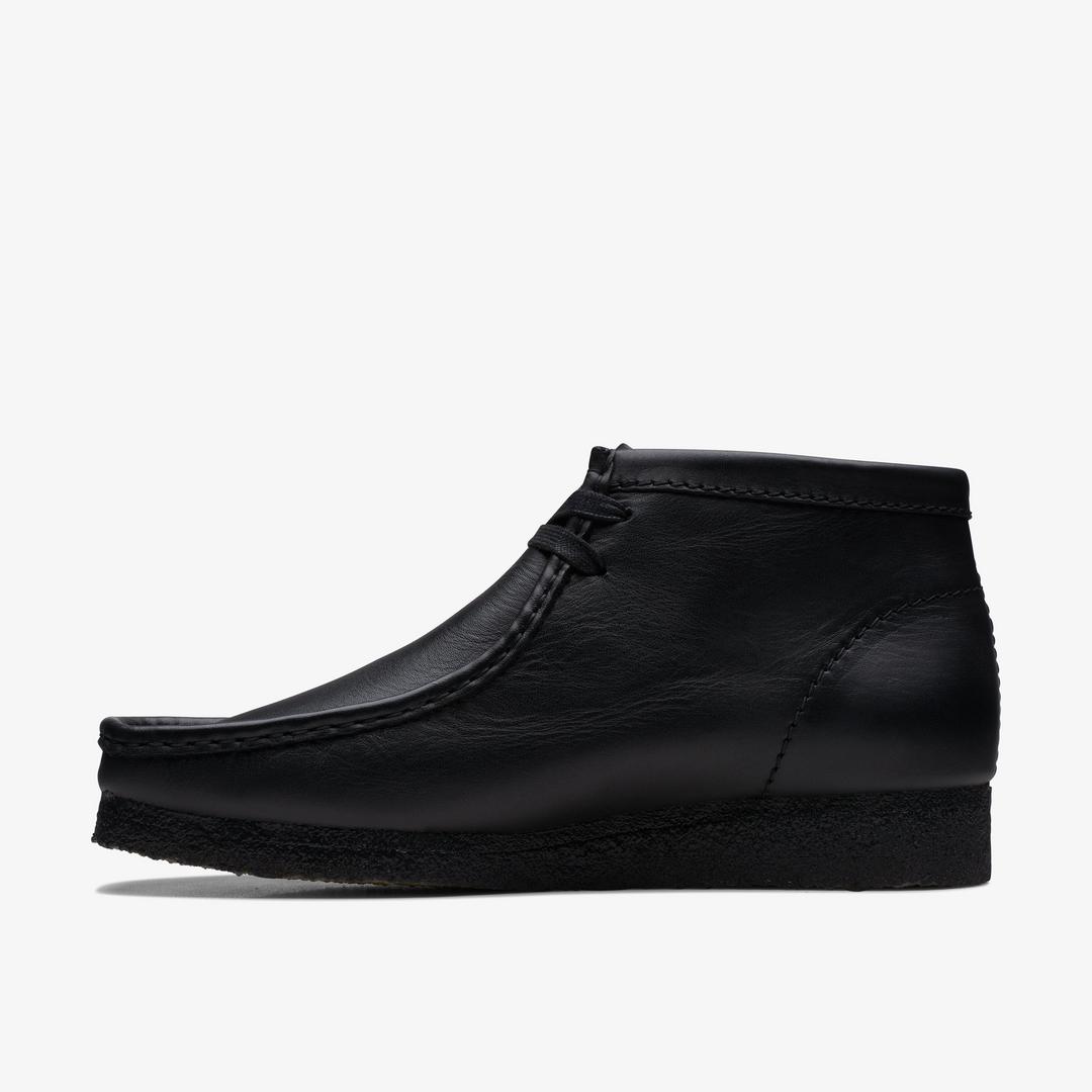 Men's Wallabee? Boot Black Leather Boots - Image 2