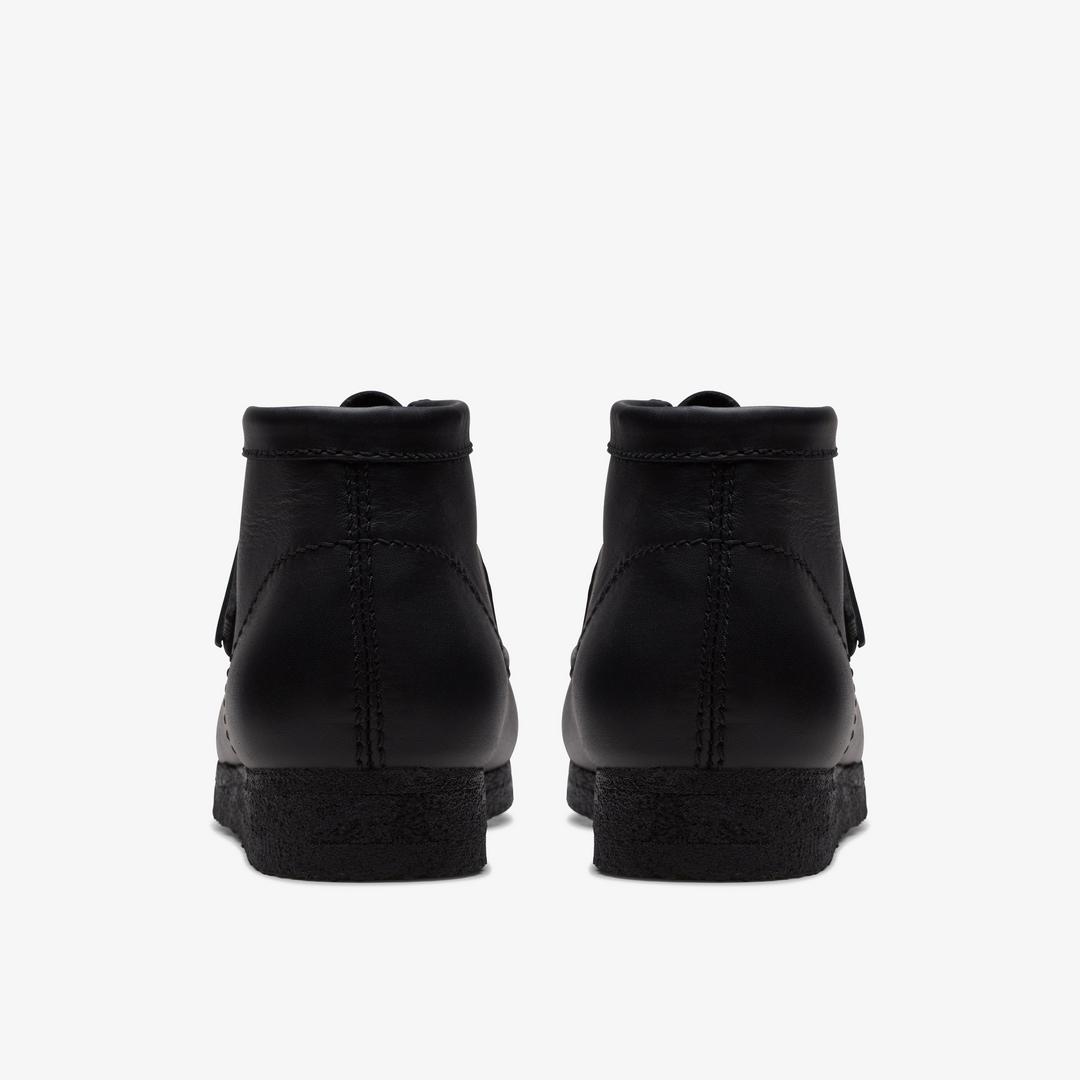 Men's Wallabee? Boot Black Leather Boots - Image 5