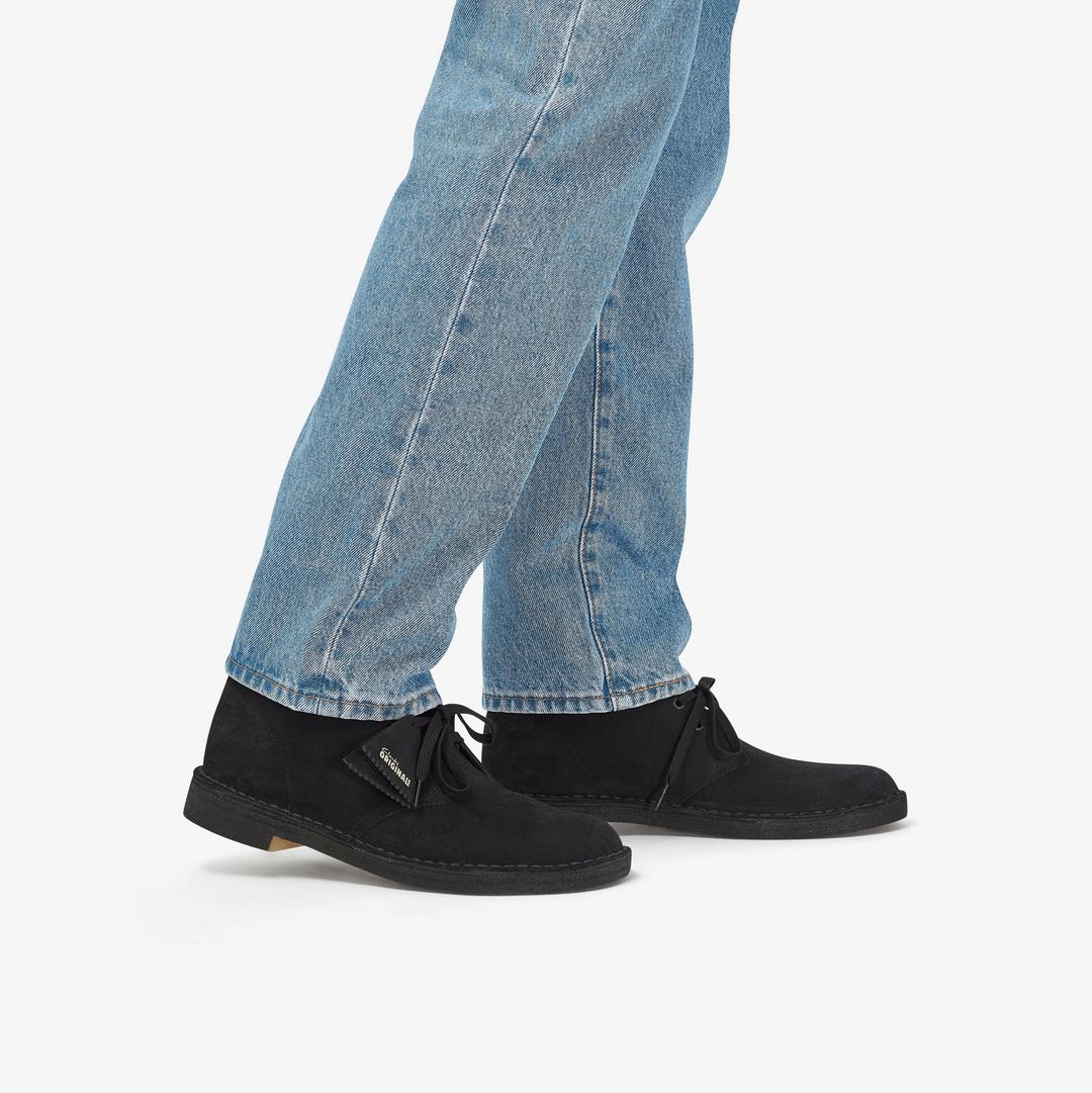 MENS Desert Boot Black Suede Desert Boots US - Image 2