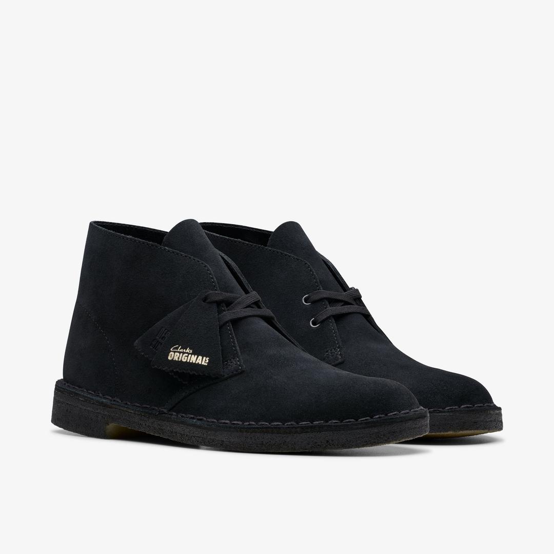 MENS Desert Boot Black Suede Desert Boots US - Image 5