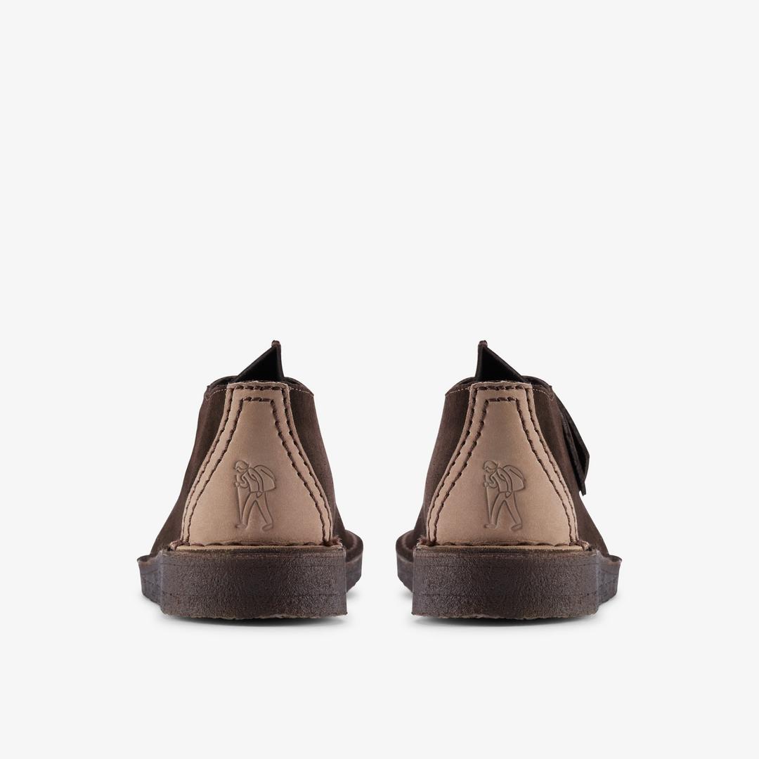 Mens Desert Trek Dark Brown Shoes US - Image 5