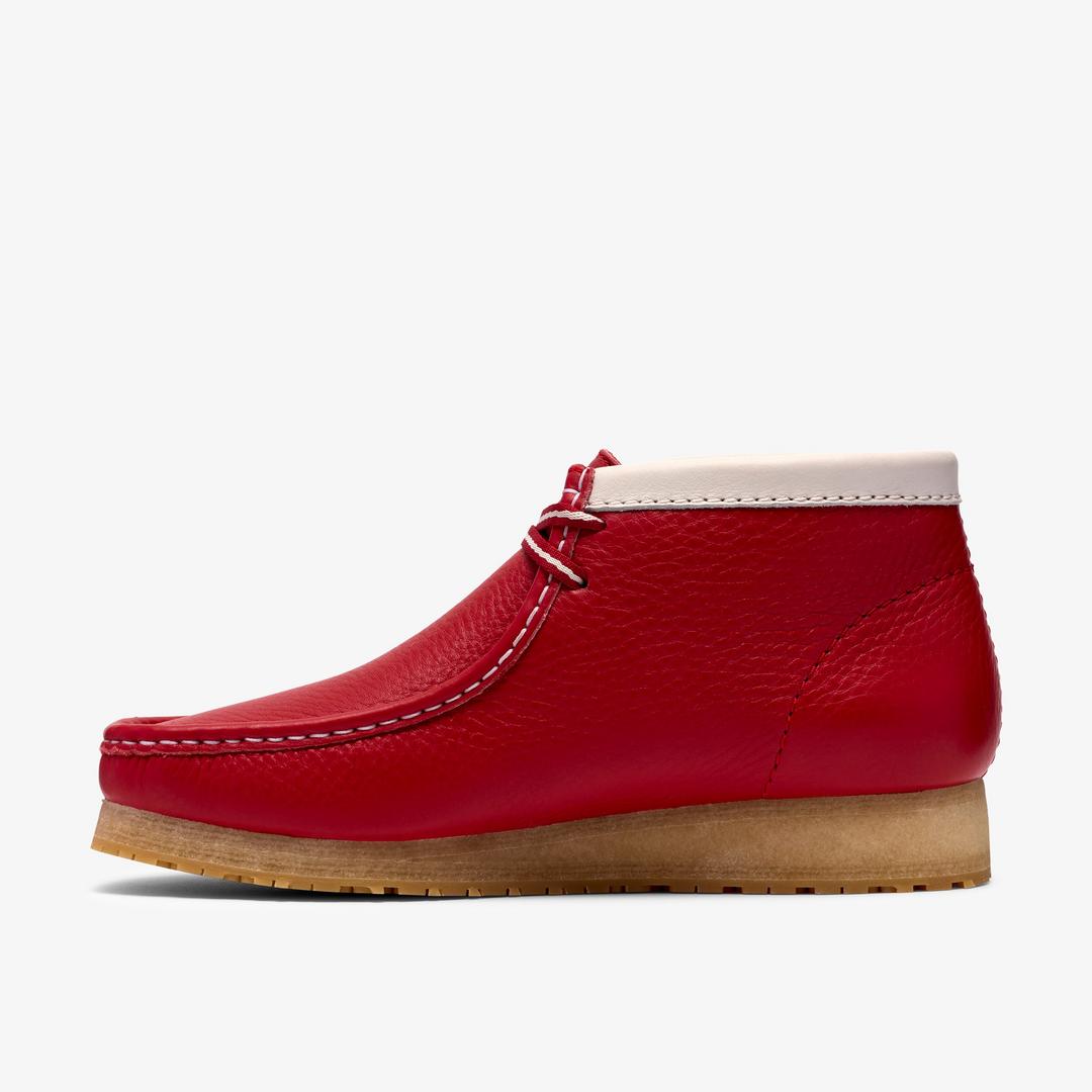 Mens Walla Boot RB Red Leather Wallabees - Image 5