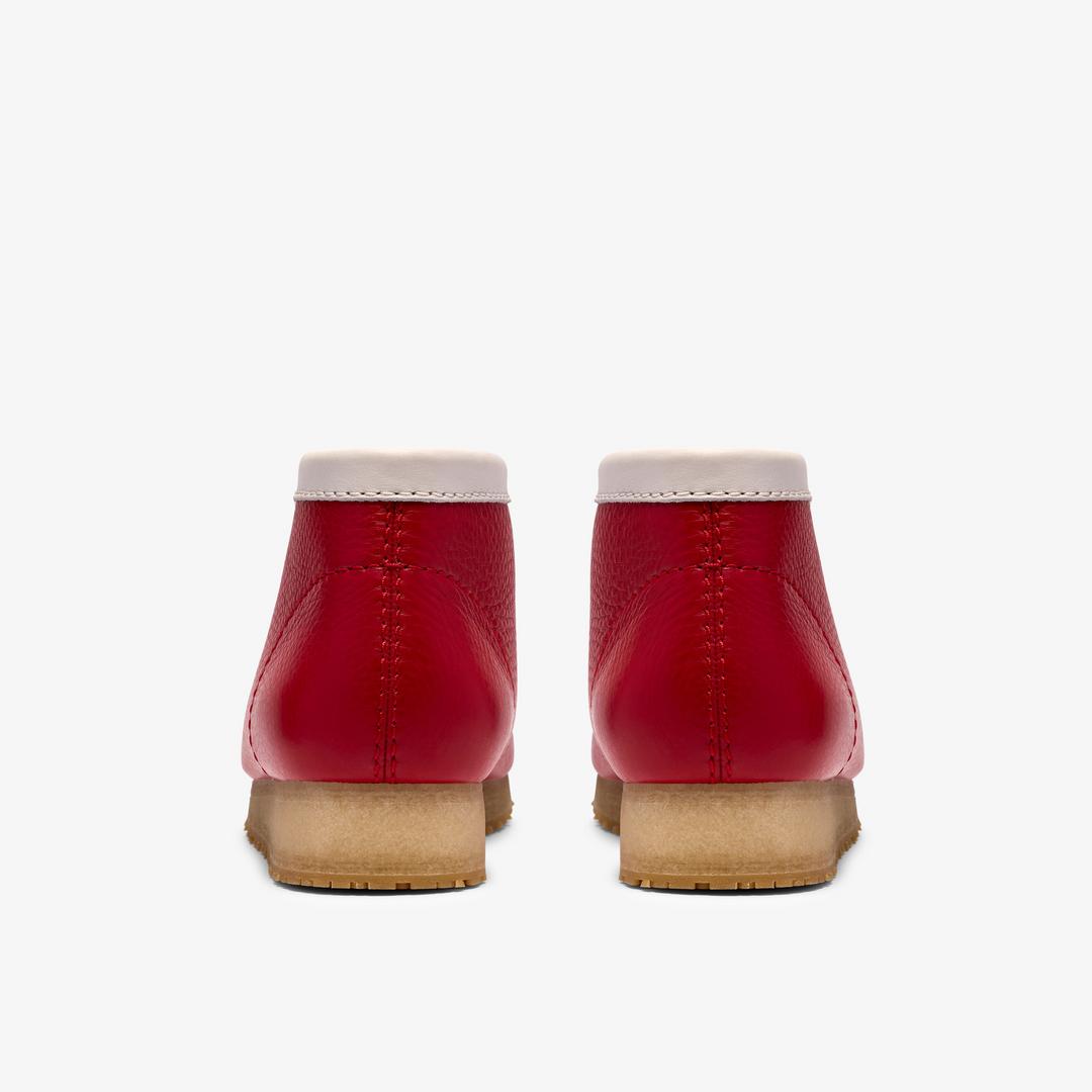 Mens Walla Boot RB Red Leather Wallabees - Image 7