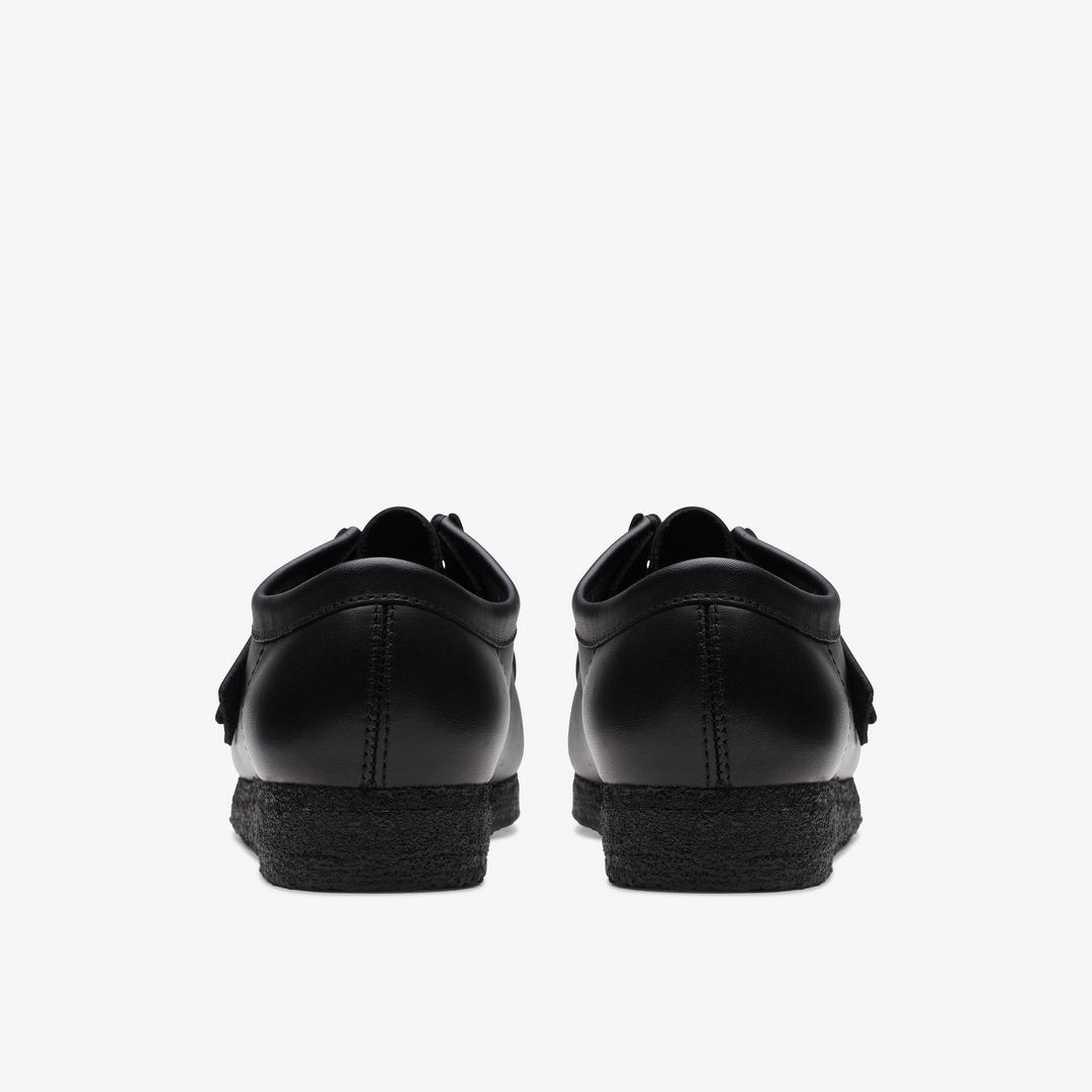 Men's Wallabee? Black Leather Shoes - Image 8