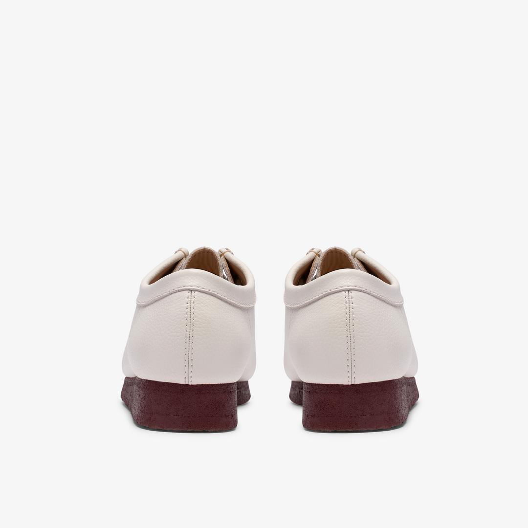 Mens Wallabee White Leather - Image 5