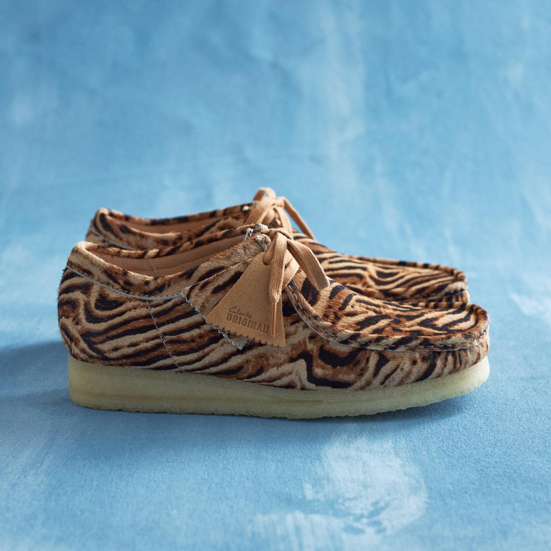 Mens Wallabee Tiger Print Wallabees - Image 2
