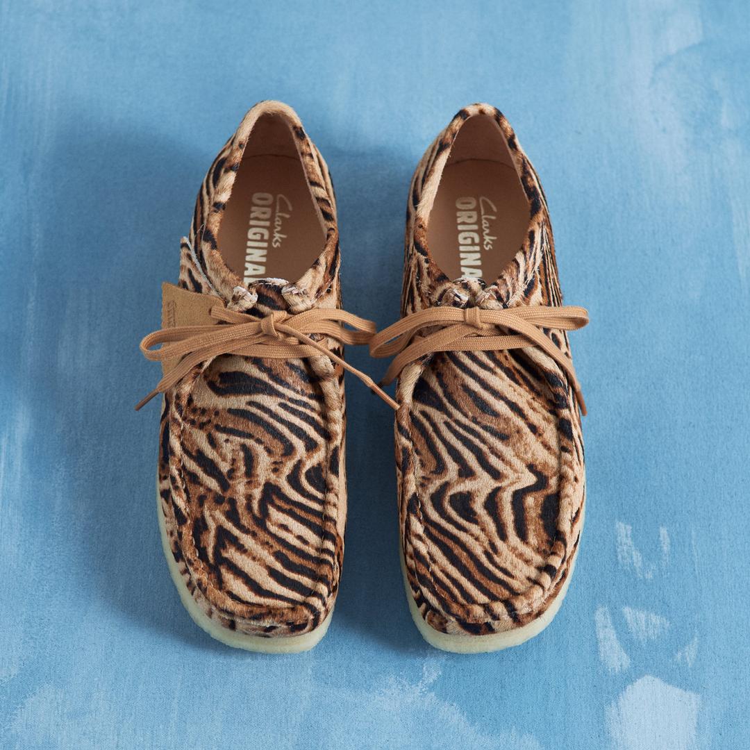Mens Wallabee Tiger Print Wallabees - Image 3