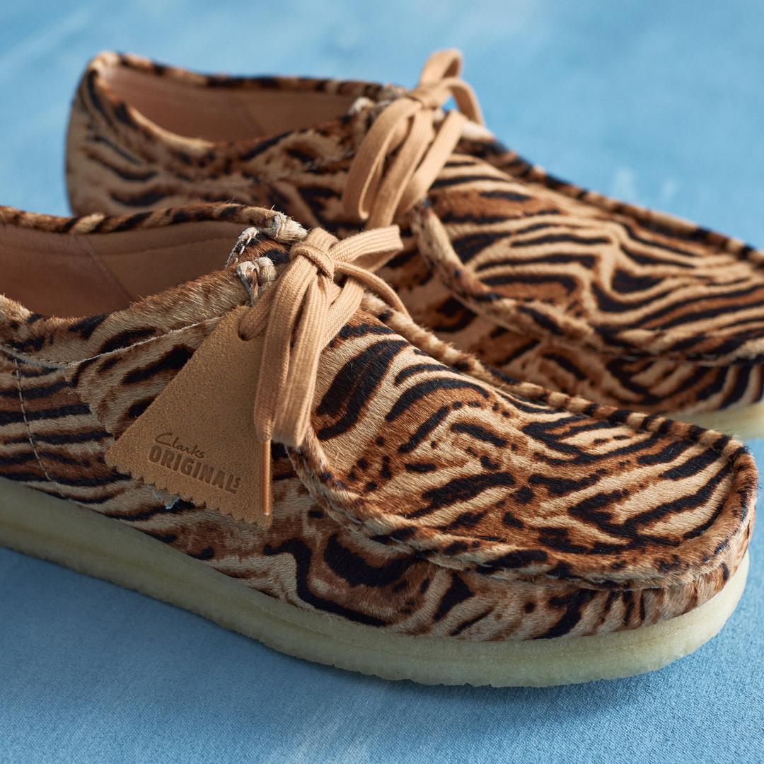 Mens Wallabee Tiger Print Wallabees - Image 4