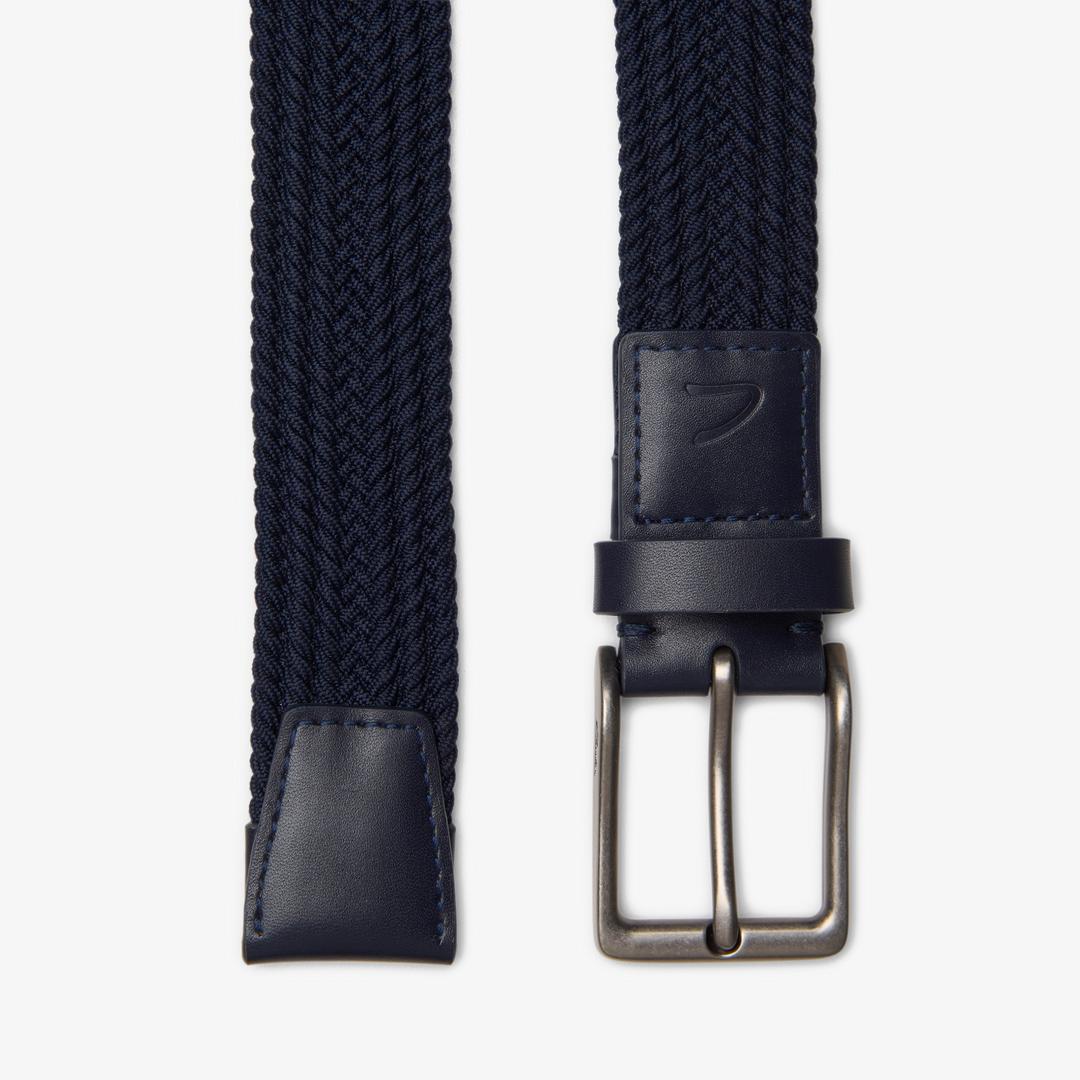 Braided Fabric Web Belt Navy Belts US - Image 2