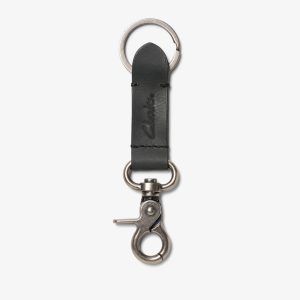 Mens Oiled Leather Key Fob Black Wallets
