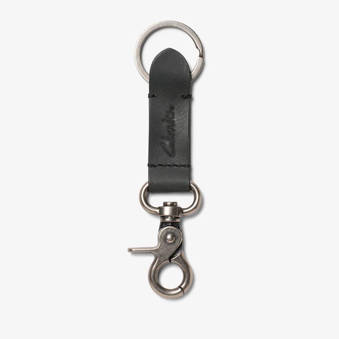 Mens Oiled Leather Key Fob Black Wallets