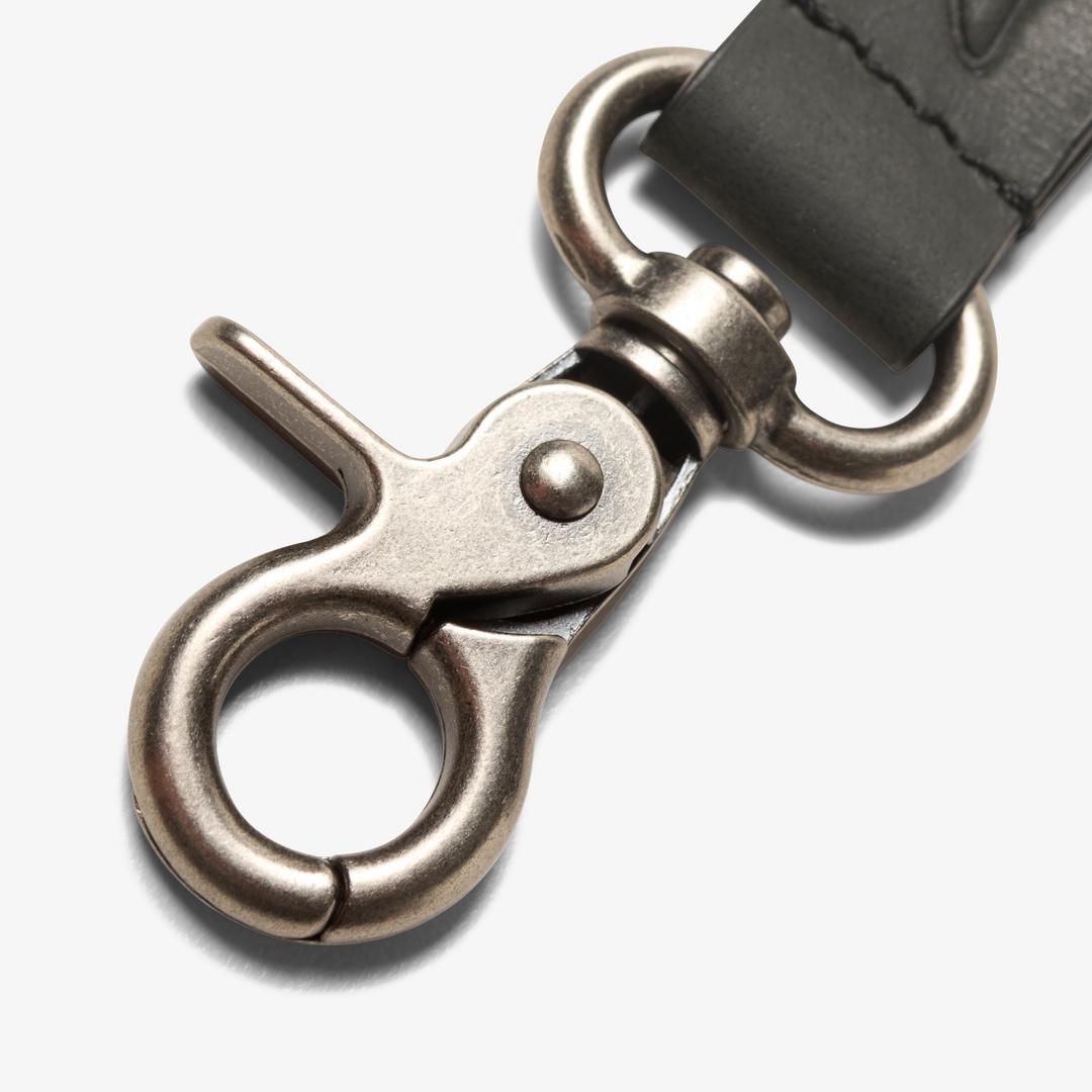 Mens Oiled Leather Key Fob Black Wallets - Image 2