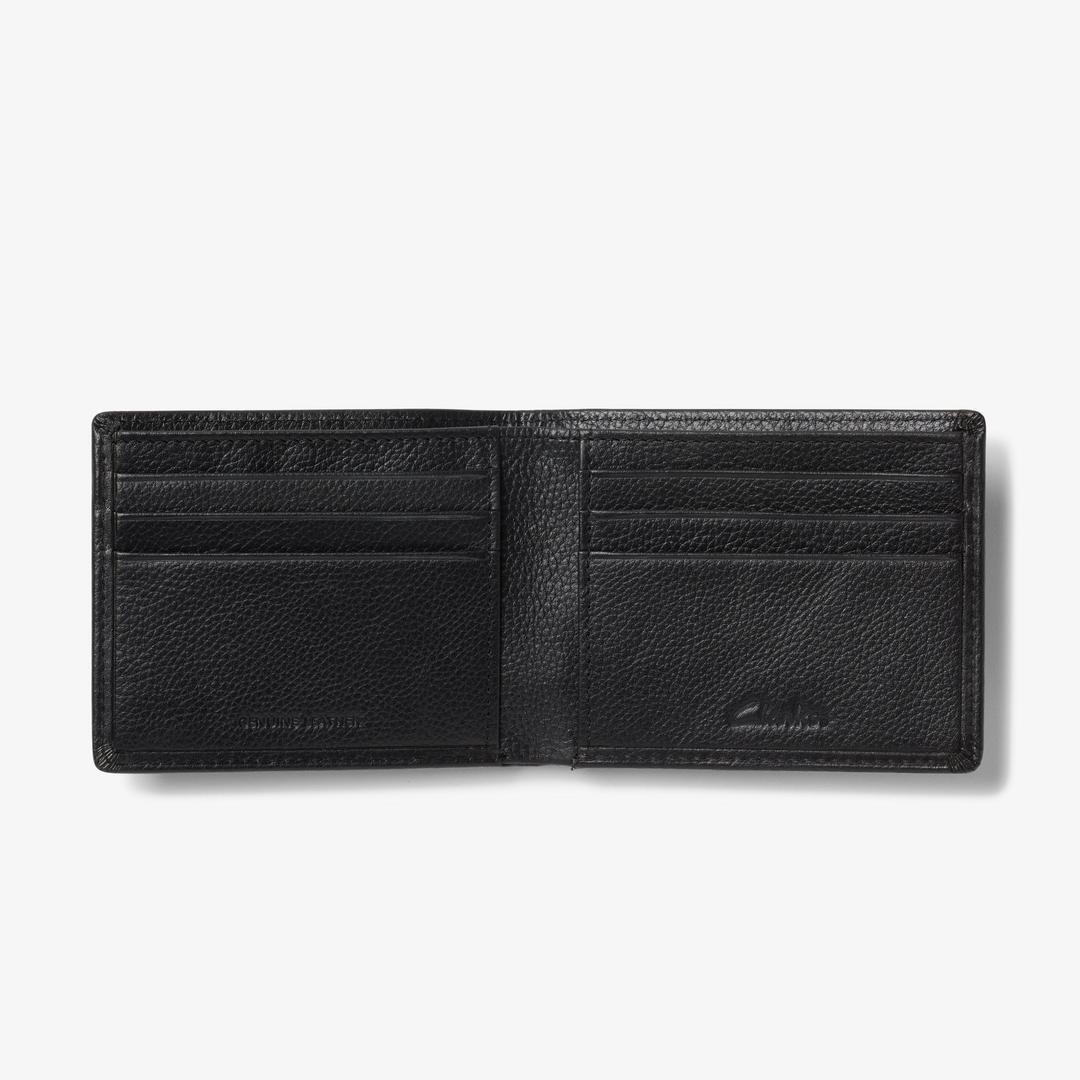 Mens Classic Pebble Slimfold Wallet Black US - Image 2