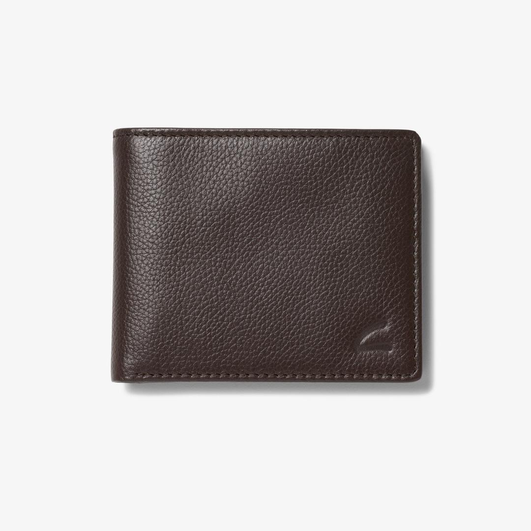 Mens Classic Pebble Slimfold Wallet Brown US