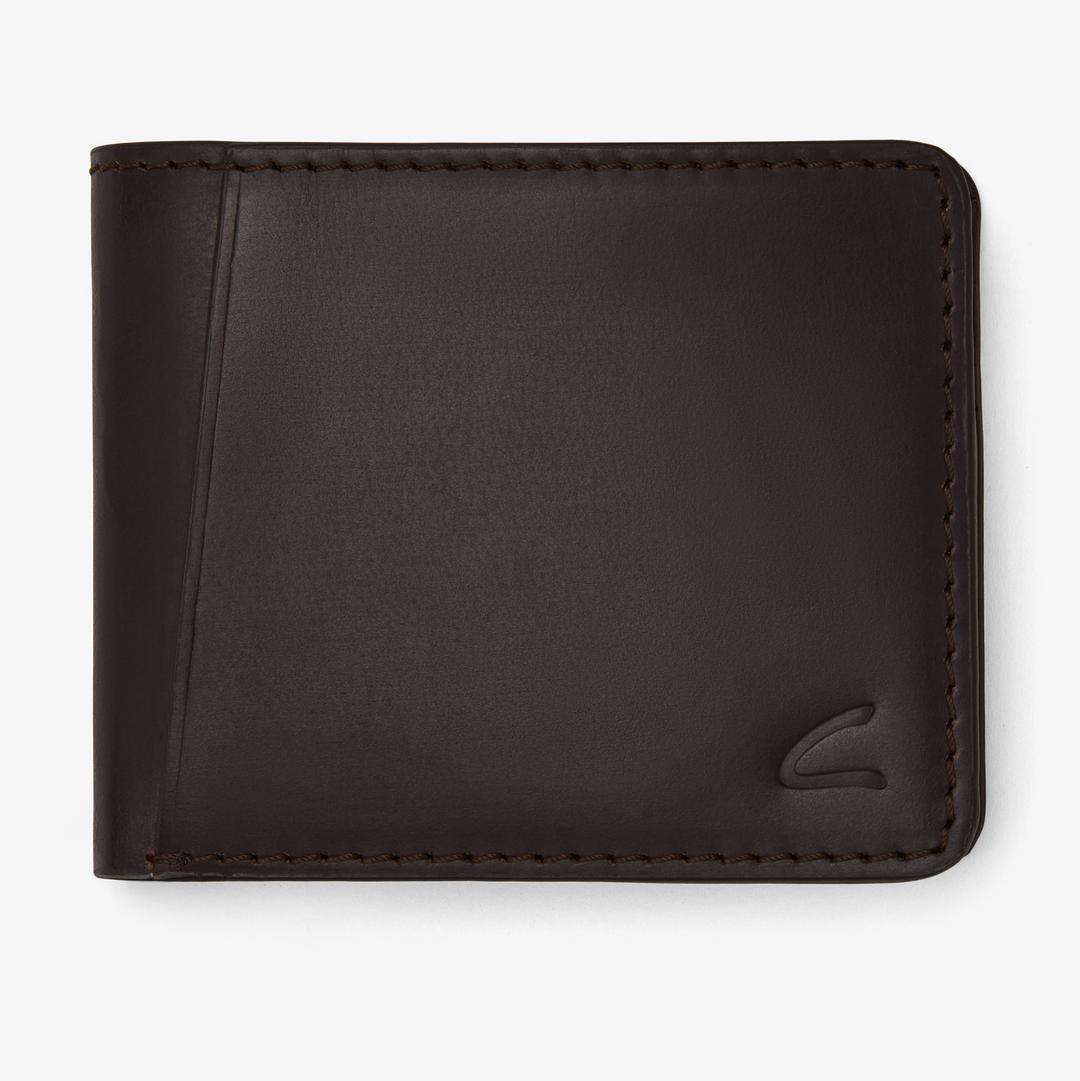 Mens Buff Waxy Passport Wallet Brown US