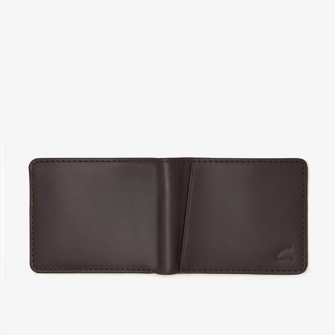 Mens Buff Waxy Passport Wallet Brown US - Image 4