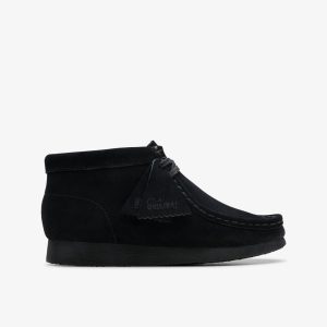 Kids Wallabee Boot Older Black Suede Boots