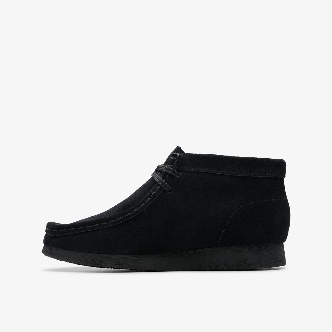 Kids Wallabee Boot Older Black Suede Boots - Image 2