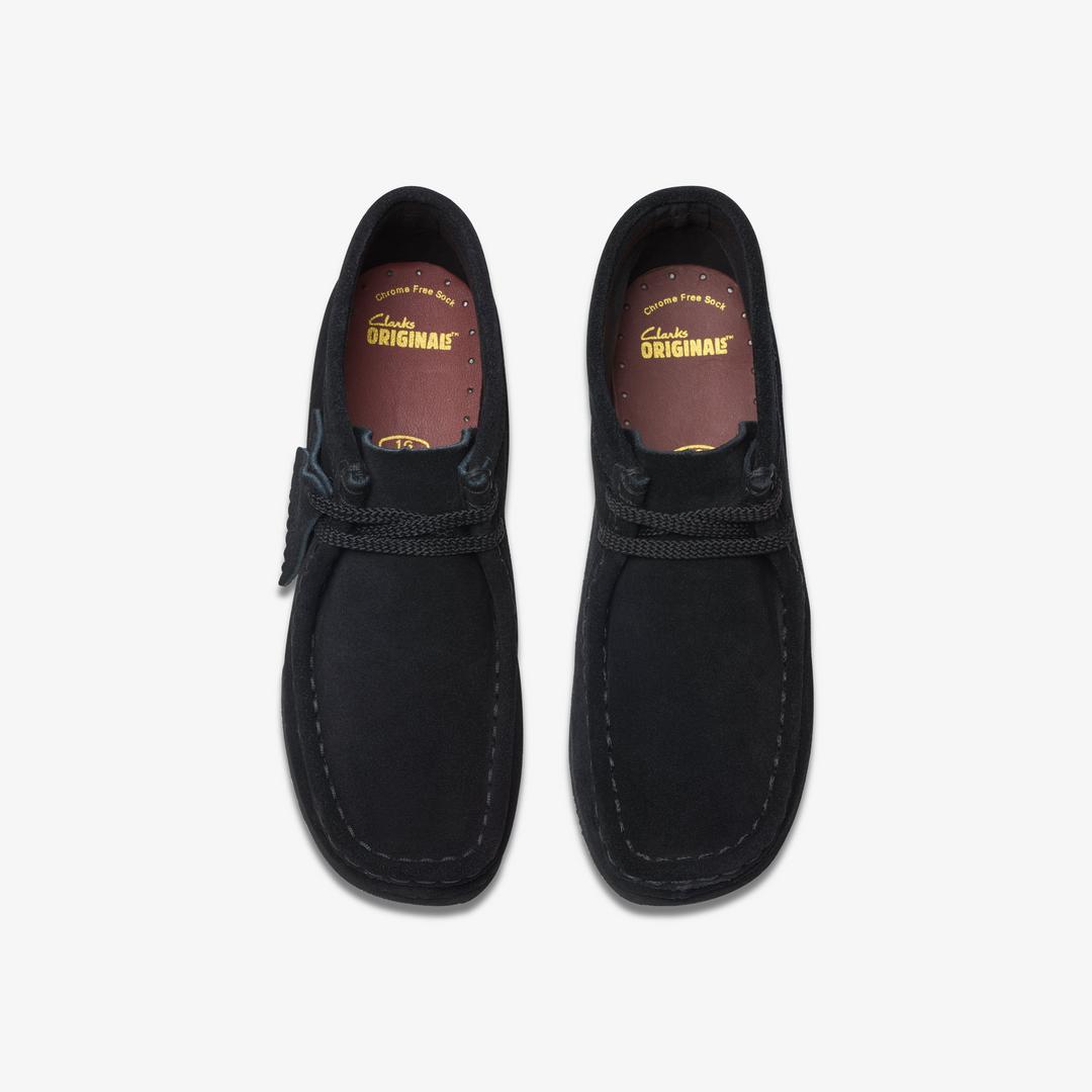 Kids Wallabee Boot Older Black Suede Boots - Image 6
