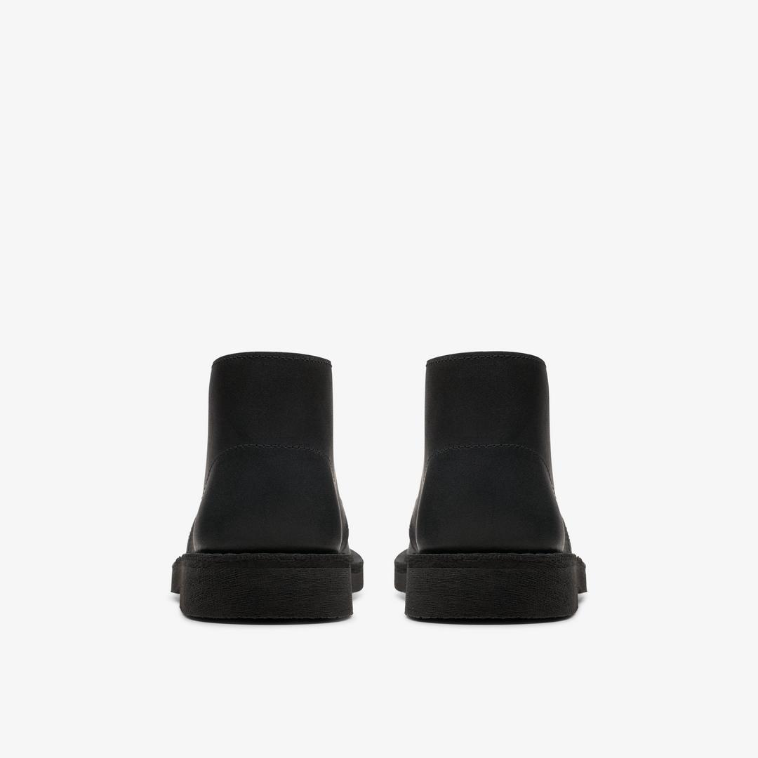 BOYS Desert Boot Older Black Leather Boots US - Image 5