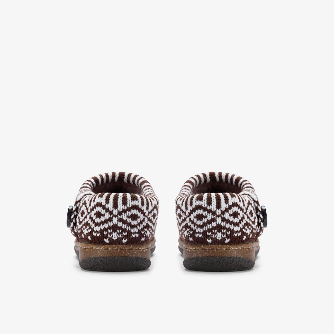 Womens Willowdean Sweater Dark Brown Slippers - Image 4