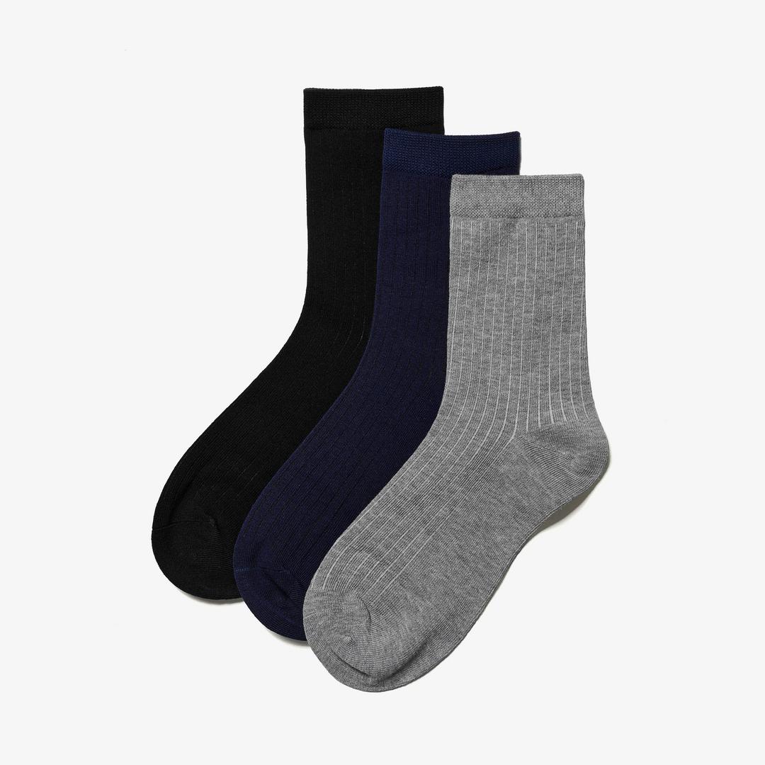 3 Pack Crew.Socks Black Multicolor