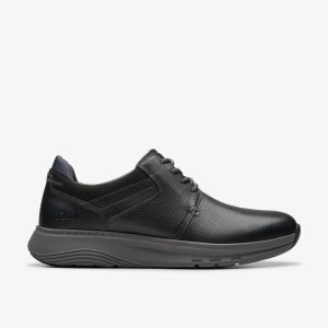 Men's Motion Trek PT Black Leather Sneaker
