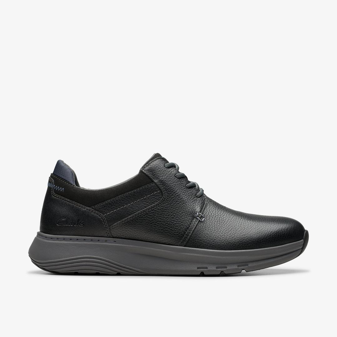 Men's Motion Trek PT Black Leather Sneaker