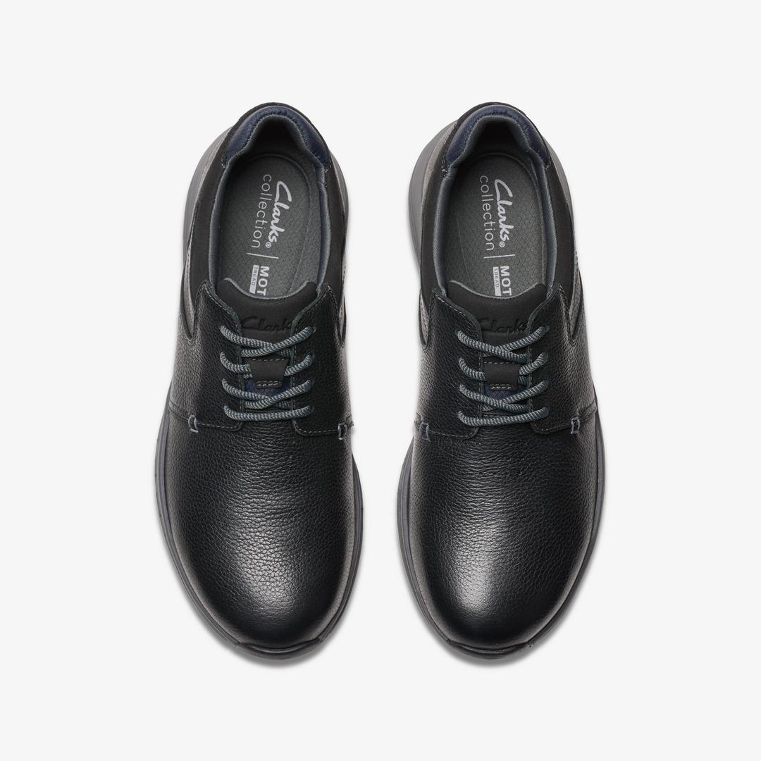 Men's Motion Trek PT Black Leather Sneaker - Image 6