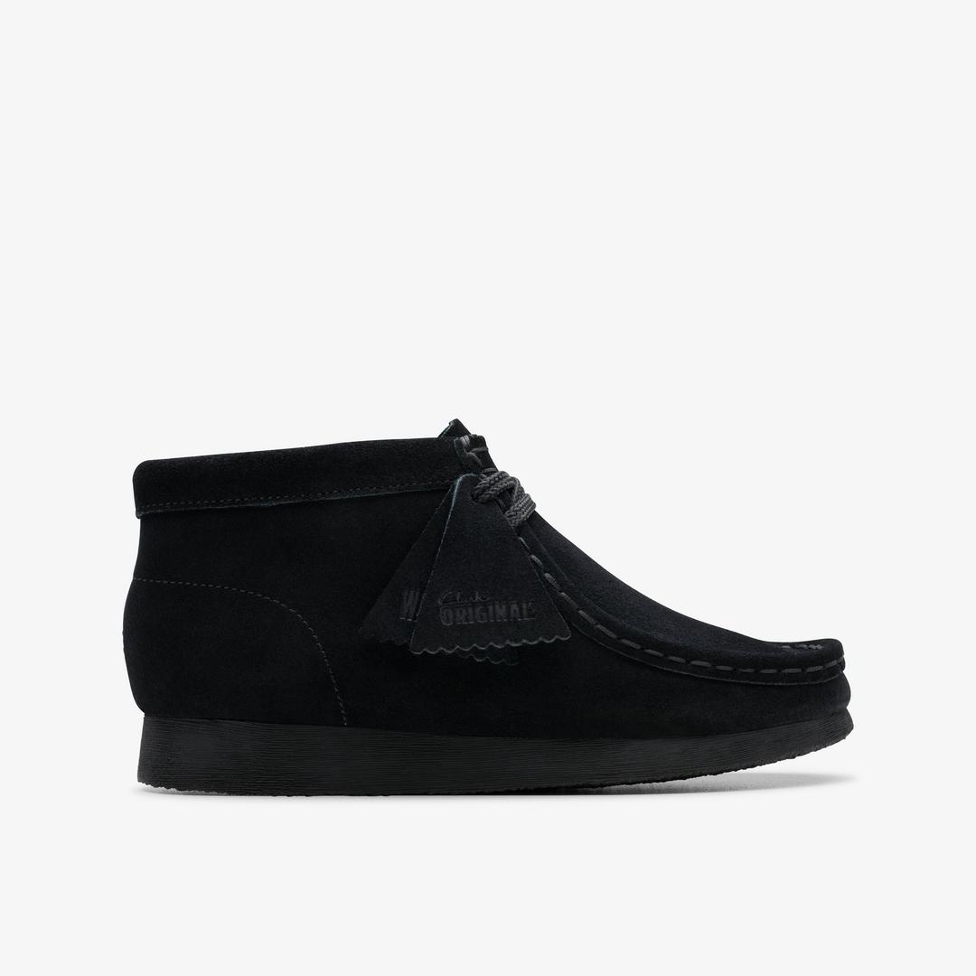 Kids Wallabee Boot Older Black Suede Boots